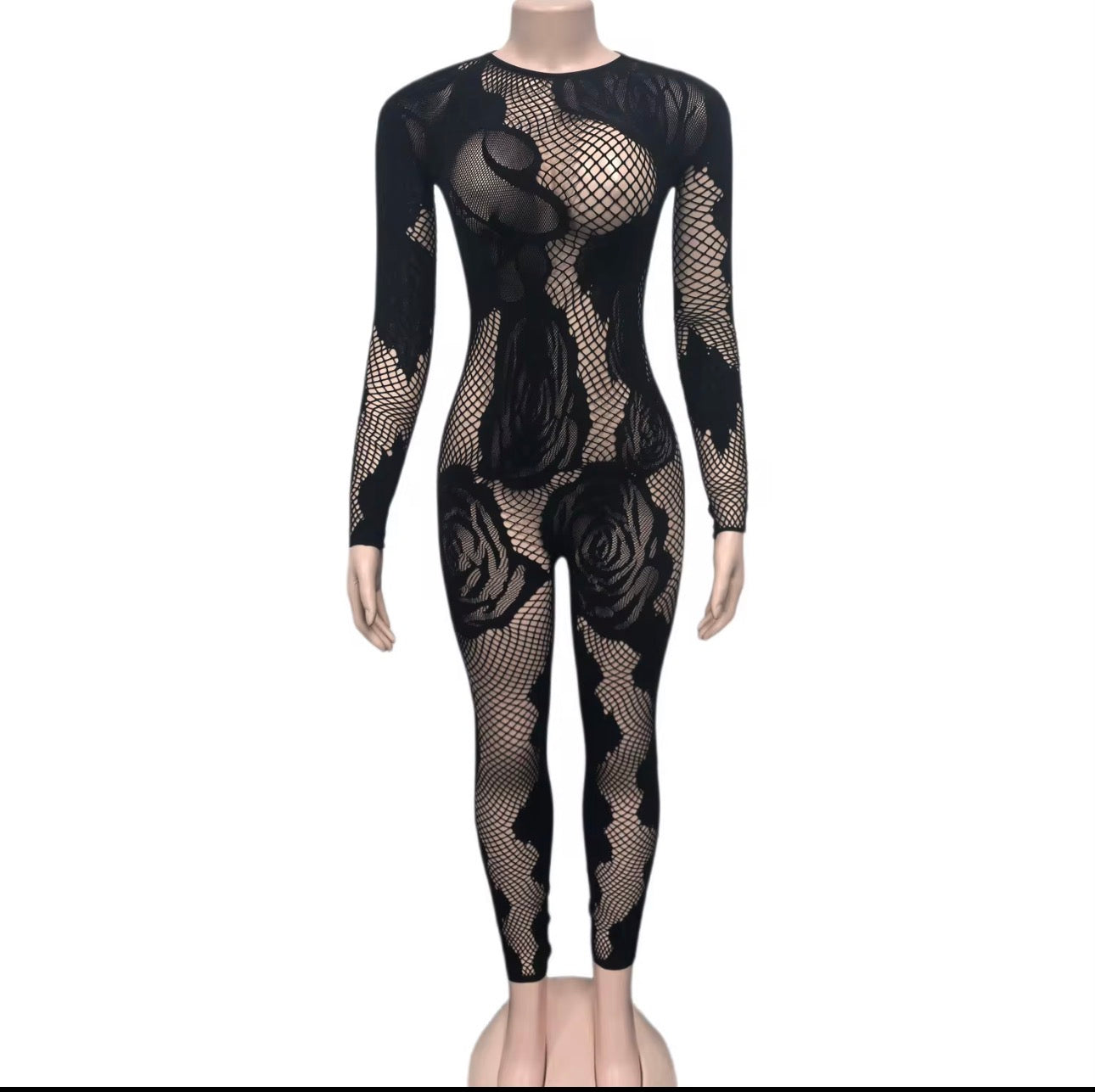 Noir Élite Illusion Catsuit
