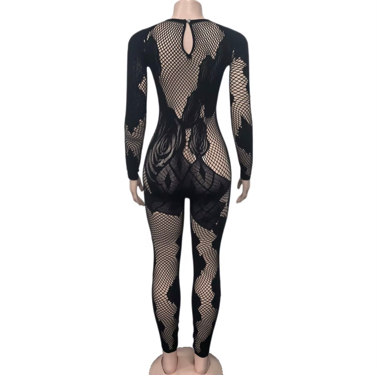 Noir Élite Illusion Catsuit