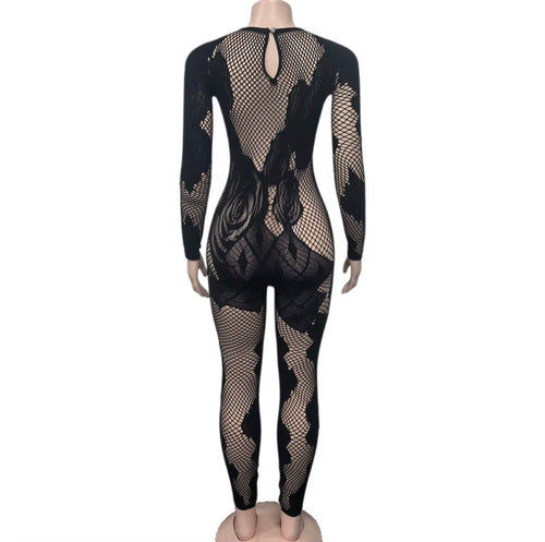 Noir Élite Illusion Catsuit